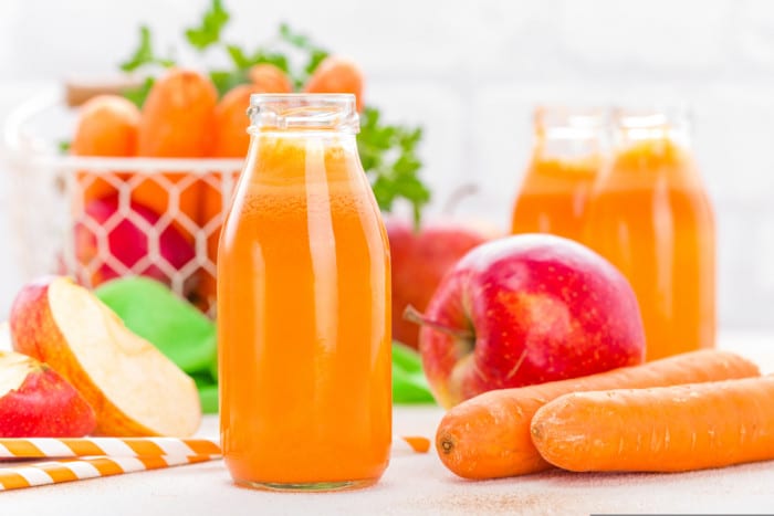 Apple-carrot smoothie