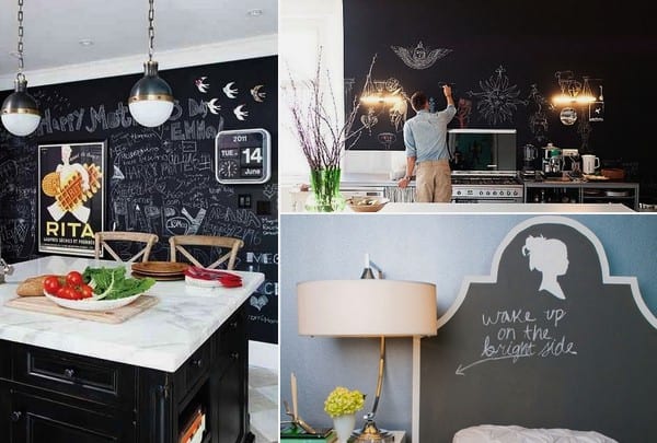 Great ideas for chalkboard in the interior